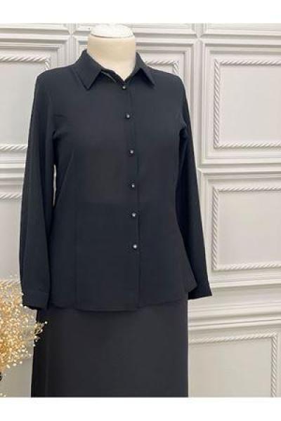 4848 Battal Gömlek Siyah Diğer