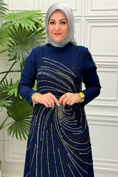 5000 Elbise  Lacivert