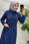 5001B Elbise  İndigo