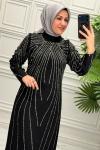 5003 Elbise  Siyah