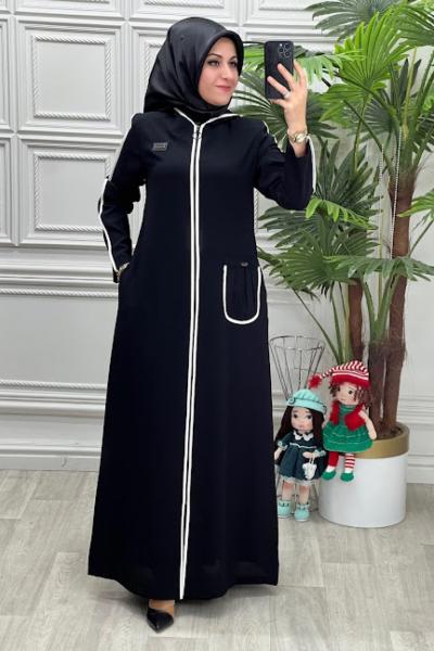 5004 Ferace Siyah Beyaz