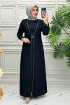 5016 Elbise  Siyah