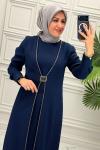5016 Elbise  Lacivert