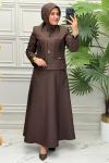 5033 Tunik Takım  Kahverengi
