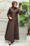 5033 Tunik Takım  Kahverengi