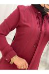 5036 Yanı Taşlı Tunik Bordo Diğer