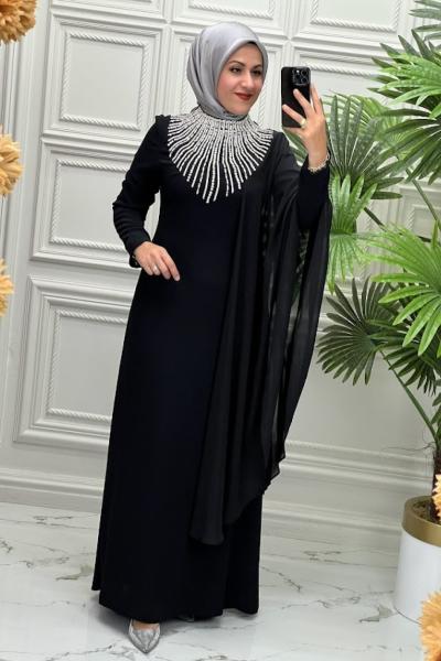 5036BLN Elbise  Siyah