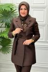 5042 Tunik Takım  Kahverengi