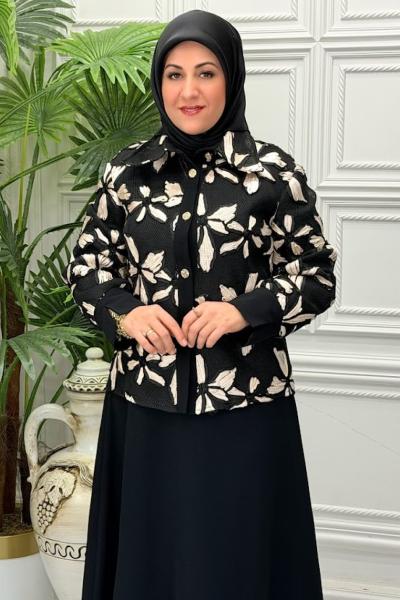 5045 Tunik Takım  Siyah