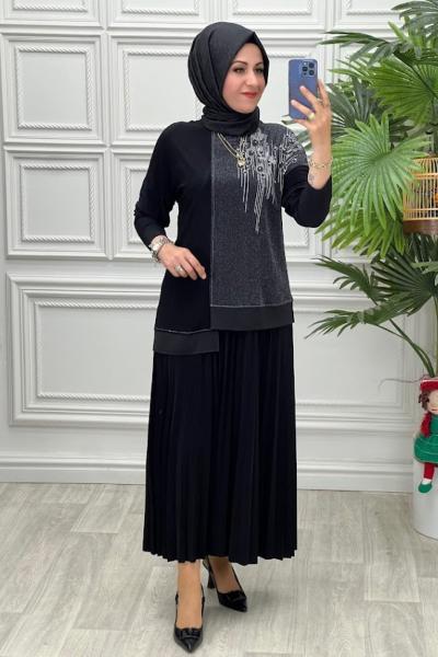 5050 Tunik Takım Siyah