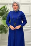 5061 Elbise   İndigo