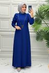5061 Elbise   İndigo
