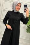5061 Elbise  Siyah