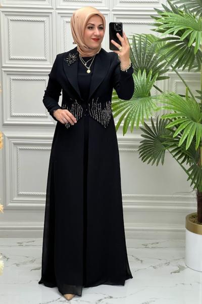 5070 Elbise  Siyah