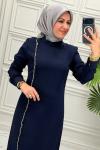 5074 Elbise  Lacivert