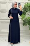 5074 Elbise  Lacivert