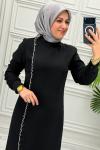 5074 Elbise  Siyah