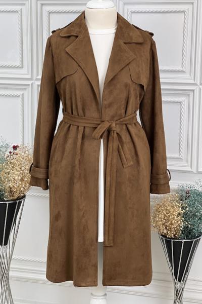 5105 Süet Kap  Kahverengi