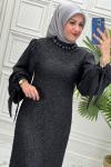 5107 Elbise  Siyah