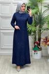 5111E Elbise Lacivert