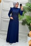 5113 Elbise   İndigo