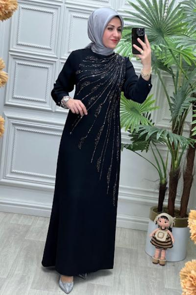 5114B Elbise Siyah
