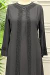 5122 Elbise  Siyah