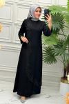 5124 Elbise  Siyah