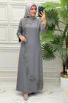 5124 Elbise  Gri