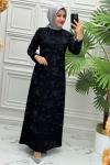 5138B Elbise  Siyah