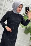 5138B Elbise  Siyah