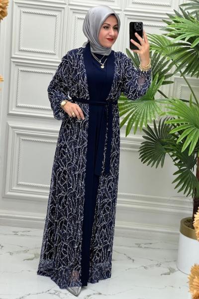 5141 Elbise   Lacivert