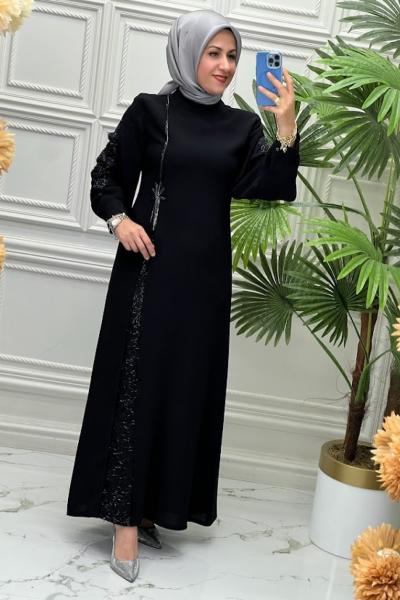 5151 Elbise  Siyah