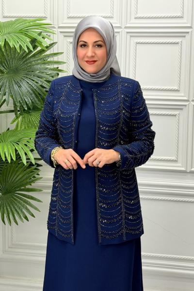 5157 Elbise  Lacivert
