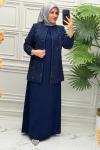 5157 Elbise  Lacivert
