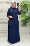 5157 Elbise  Lacivert