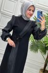 51677 Elbise  Siyah