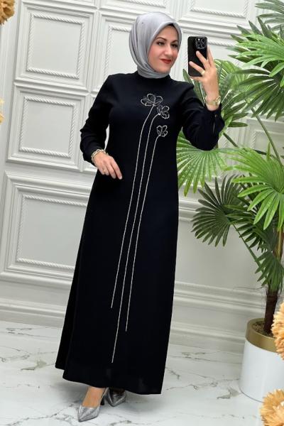 5172 Elbise  Siyah