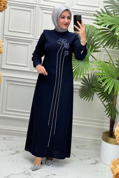 5172 Elbise   Lacivert