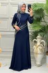 5179 Elbise Lacivert