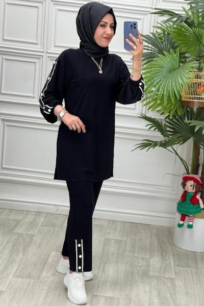 5180 Tunik Takım Siyah