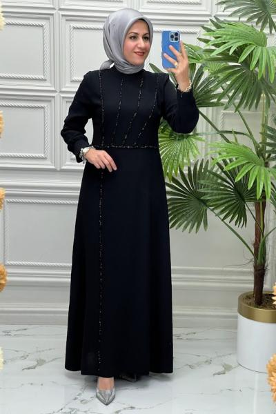 5181 Elbise  Siyah