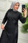 5185 Elbise  Siyah