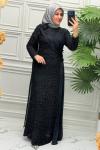 5185 Elbise  Siyah