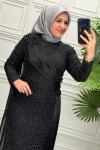 5185 Elbise  Siyah