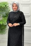 5185 Elbise  Siyah