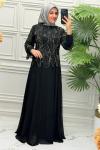 5190 Elbise  Siyah
