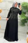 5190 Elbise  Siyah