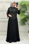 5190 Elbise  Siyah