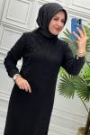 51922 Elbise  Siyah